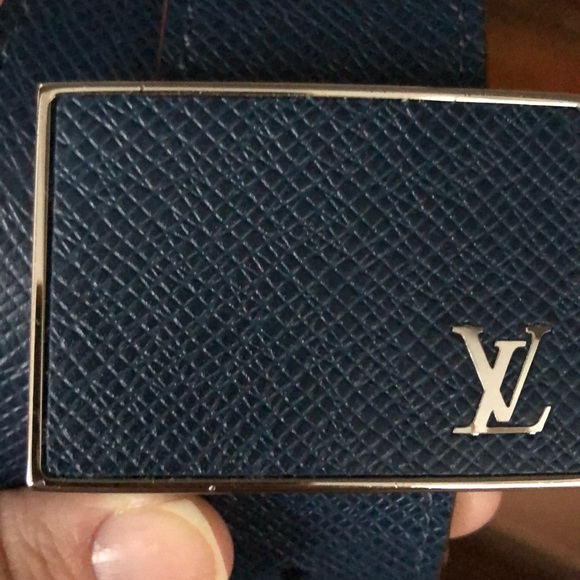 Navy blue Louis Vuitton belt - Picture 2 of 4